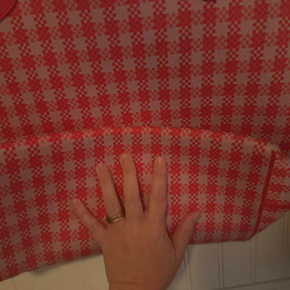 Rothy's Red and White Checkered Tote Bag - Picture 8 of 9